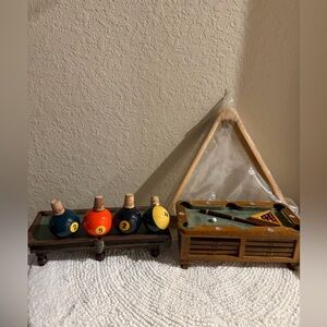 Vintage Billiard pool table coasters bundle